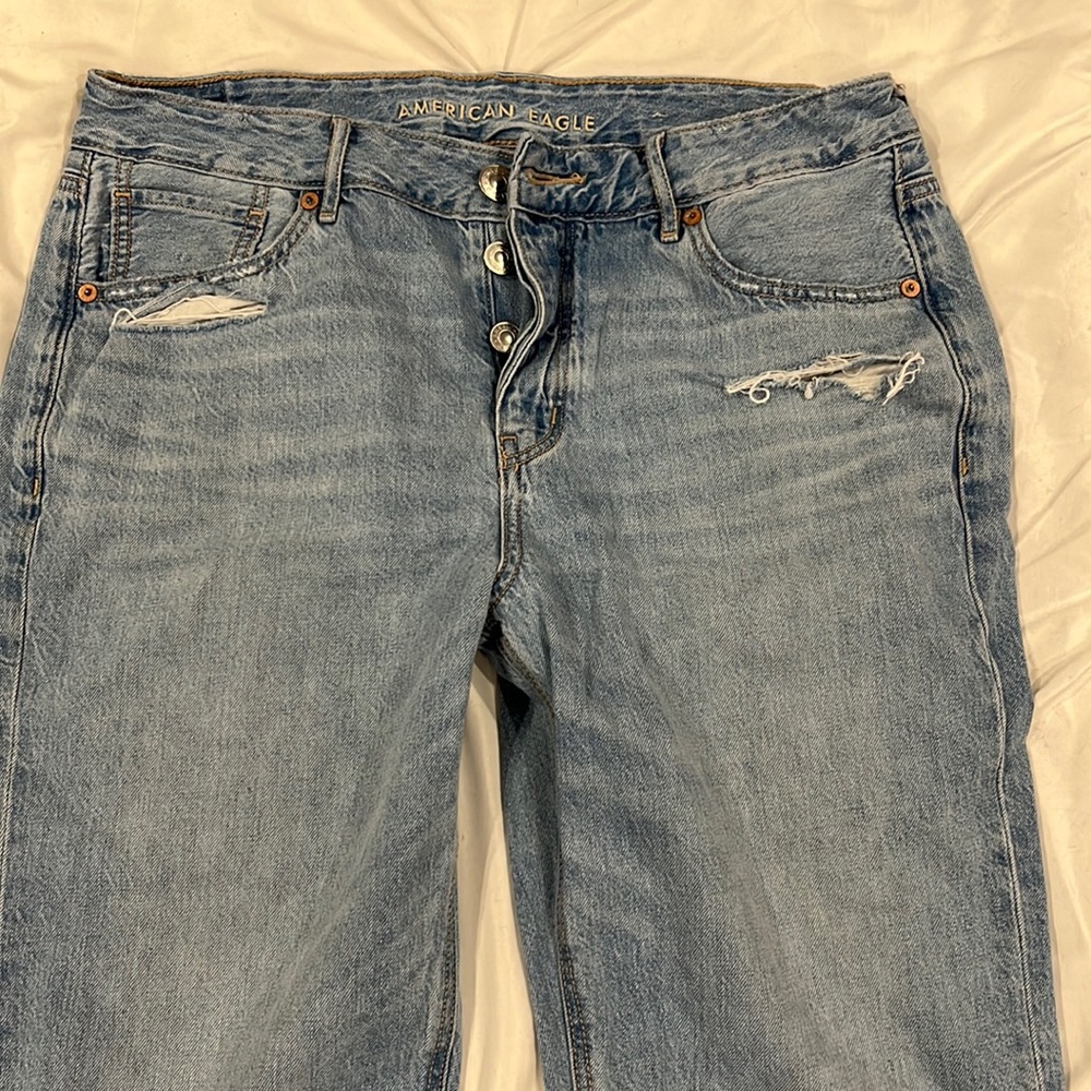 American eagle Tomgirl jeans no stretch size 10